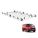 Van Guard ULTI Rack+ 7 Bar Aluminium Van Roof Rack for Ford Transit Custom (2013-2024) [Short Wheelbase, Standard Roof] - Includes Full-Width Rear Roller and Load Stops