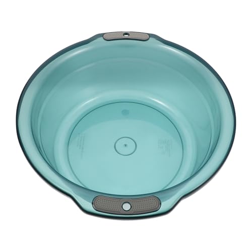 OATIPHO Bassin Rond Transparent Pour Bain Lavage Des Mains Avec Poignées Ergonomiques Pour Rangement Tâches Ménagères