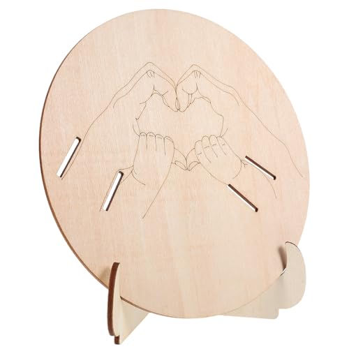 SEWACC Cartel de Anuncio de Nacimiento para Recién Nacido Letrero de Madera Soporte para 3 Pulseras Hospitalarias Placa de Identificación para Sala de Maternidad Ligero y Fácil de