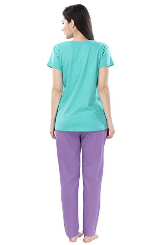 Image of Soulemo Women's Cotton Printed Night Suit Pack of 1