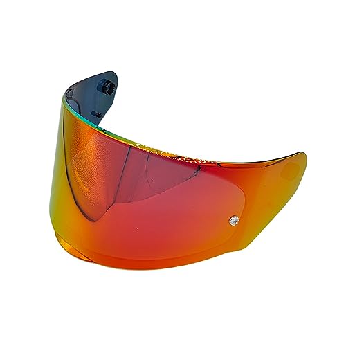 for LS2 Assault Rapid Stream Helmet Visor Replacement, For Ls2 FF320/328/353/800 Helmets Outer Full Face Visor Shield (Revo Deep Red)