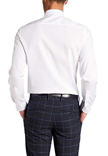 Eterna Uomo Poplin Shirt Slim Fit 1/1 White