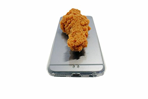 Meerkat Fried Chicken Phone case for the iPhone 6 and iPhone 6S 4.7 inch - Crispy Chicken - Slim gel case with silicon chicken drum stick. Works as a kick stand [OFFICIAL SELLER]