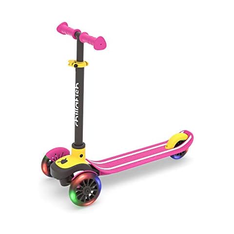 Chillafish CPSC02PIN 3 Scooter, Pink, LED Glow Wheels Cover