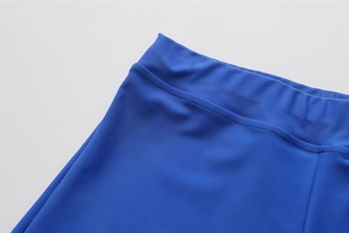 Short esportivo de ginástica para meninas com glitter brilhante, Elastano - royal, 7-8 Anos