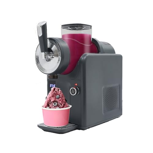 Slushie Machine No Ice Needed,61oz Capacity,Frozen Drink Machine with Self-Cleaning,6 Preset Programs,LED Display,Frozen Drink Maker for Slush Margaritas Smoothie Milk Shakes (Grey)
