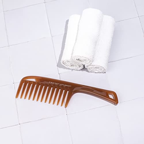 Cricket Ultra Smooth Detangler Comb for Wet, Dry, Long, Thick Hair Anti-Frizz Detangling Shower Comb with Argan & Olive Oils and Keratin Protein Infused Plastic