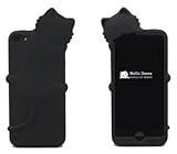 [Icase-mall] Black Lovely Kiki Cat Silicone Case Cover for Apple iPod Touch 5th Generation 5G 5 with Earphone Anti Dust - Retail Packing Xmas Gift