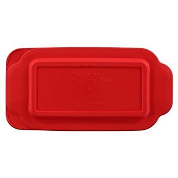 Pyrex Red 1.5 Quart Loaf Dish Lid, 1 pack
