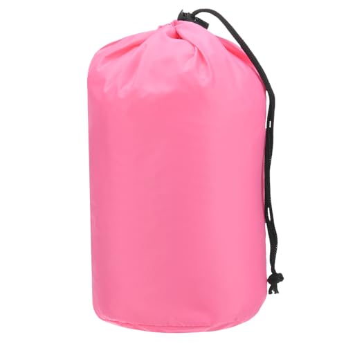 TIXIPEM Stuff Sack [1PCS] - Waterproof Outdoor Storage Sacks Use for Backpacking & Traveling & Hiking - [Pink-5 x 10 in/ 13 x 25 CM] Ultralight Drawstring Bags