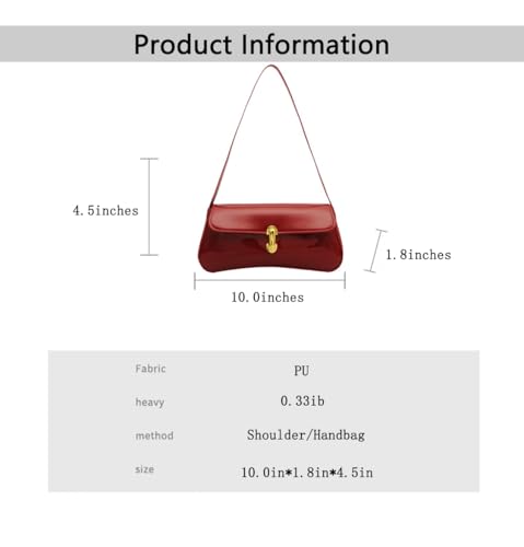 Patent Leather Shoulder Bag for Women Clutch Purse Locks Vegan Handbags Evening Bag 6