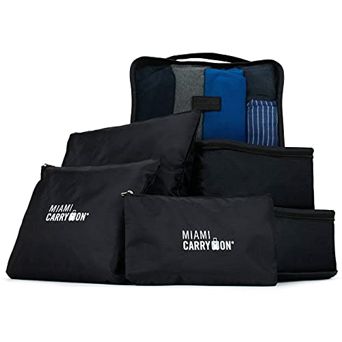 Miami CarryOn 6-Piece Packing Cubes Black