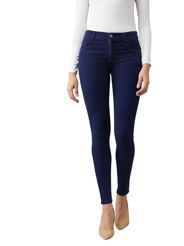 Image of Dolce Crudo Women's Skinny Fit High Rise Cropped Length Stretchable Denim Jeans