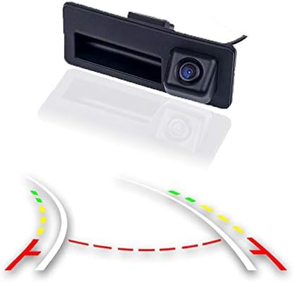 Weivision Vehicle Backup Rear View Truck Handle Camera with Dynamic Intelligent Trajectory Moving Guide Line for Audi A4L A5 A3 Q3 Q5 RS6 and for VW Passat Tiguan Jetta Sharan Touareg Lavida Skoda