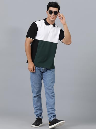 Image of KOTTY Men's Color Block Regular Fit T-Shirt