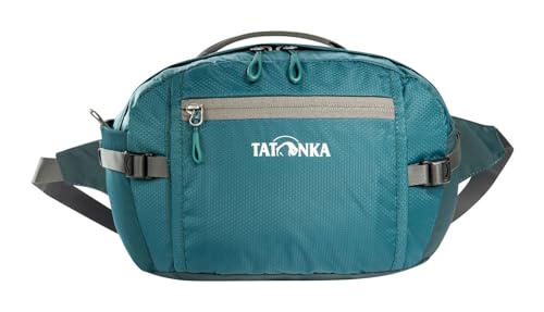 Tatonka Bauchtasche Hip Bag M - Große Hüfttasche mit Reißverschlussfach, elastischer Seitentasche und Einer Fronttasche mit Schlüsselhalter (Teal Green)