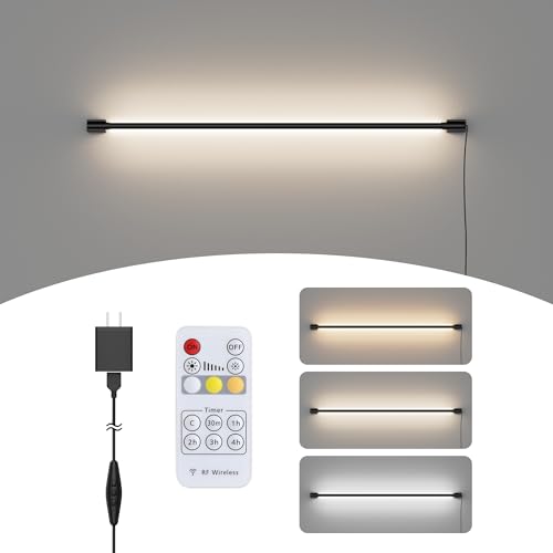 Aplique LED con control remoto regulable 3000K-6000K Aipsun de 100cm largo