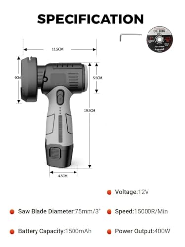 Amoladora angular sin cables con doble defensa contra chispas y virutas 5