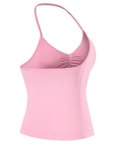 AUROLA Influence Longline Strappy Workout Halter Tops for Women,Removable Cups Padded Bras Impact Gym Yoga Sleeveless Top2
