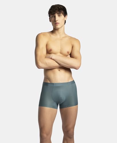 Image of Jockey IC45 Men Texcelight Microfiber Elastane Stretch Seamfree Bonded Tech Solid Trunk with Internal Breathable Mesh