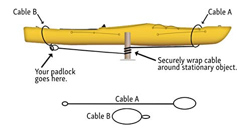 Suspenz Universal Kayak Locking System, Black,Small - Thumbnail 3