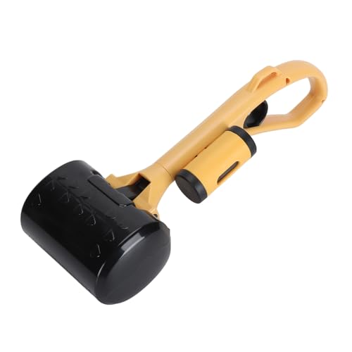 Alomejor Pelle à Crottes pour Animaux de Compagnie, Légère, Portable, Forte Morsure, Pelle pour Chien, pour Cour Extérieure, ABS Durable, Marcheur pour Chien 4.5x13 Pouces (Jaune Noir)