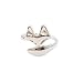 Cute Fox Ring - Silver Fox Rings Unique Adjustable Rings Wedding Rings for Women