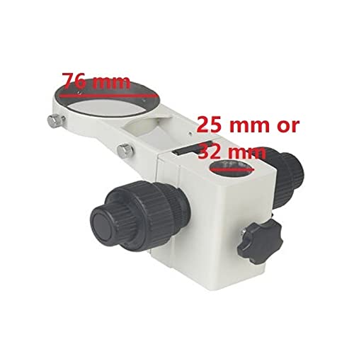 Microscope Stereo Microscope Focusing Arm Ring Arbor Stand Bracket 32mm 25mm(Pole Diameter 32 mm)