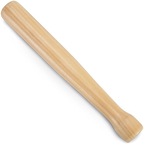 8” Unvarnished Wooden Cocktail Muddler for Bar, Restaurant, or Home by Cocktailor