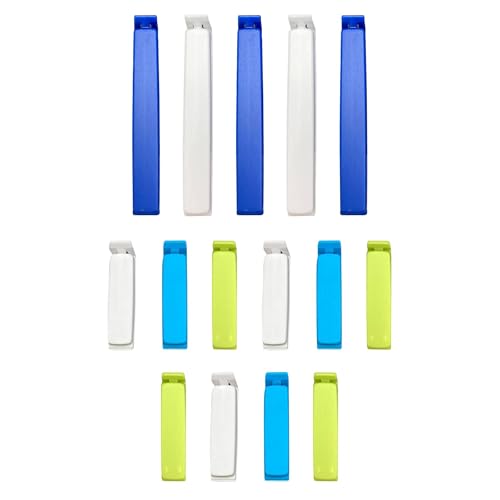 LINDEN SWEDEN Twixit! Bag Clips - Set of 15 - Keep Food Fresh, Prevent Spillage - Great for Storage and Organization - Microwave, Freezer and Dishwasher-Safe - BPA-Free