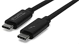 Plugable Thunderbolt 3 Cable 20Gbps Supports 100W (20V, 5A) Charging, 6.6ft / 2m USB C Compatible [Thunderbolt 3 Certified]