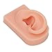 Huleo Fake Ear Model, Right Ear Reusable Silicone Human Ear Model for Earrings Display for Acupuncture Practical Training Light Complexion