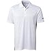 adidas Golf Men's Puremotion Solid Jersey Polo, White/Black, Large