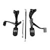 TCT-MT Forward Control Foot Pegs Kit Linkage Levers Fit for Harley Sportster 883 1200 2004-2013; Sportster 1200 Nightster (XL1200N) 2007-2012 Black