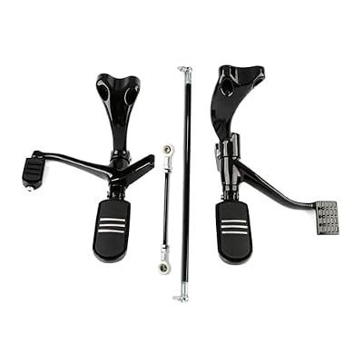 TCT-MT Forward Control Foot Pegs Kit Linkage Levers Fit for Harley Sportster 883 1200 2004-2013; Sportster 1200 Nightster (XL1200N) 2007-2012 Black