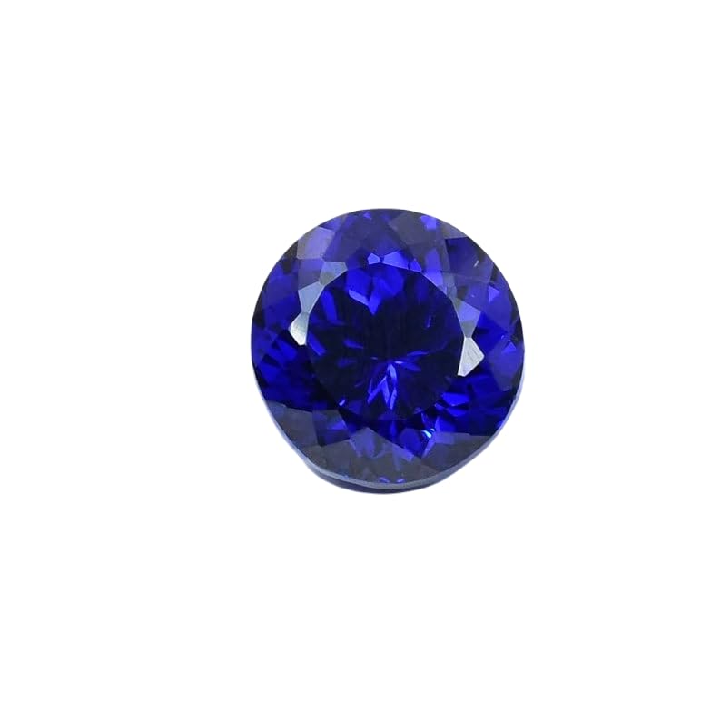 Tanzanite naturelle facettée 13mm bague pendentif collier fabrication bijoux