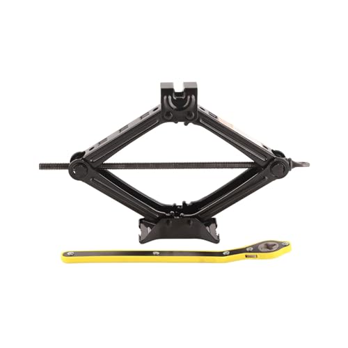 Gato de tijera alta resistencia con capacidad carga 2 toneladas, construcción acero, gato elevación portátil for coche, camión, furgoneta, SUV, gatos metálicos