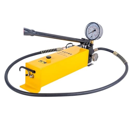 SaryEdge Manual Hydraulic Pump for High Pressure Applications in Industrial and Automotive Settings,Cp-800 Manual Square Pump+meter,Cp-800 Manual Square Pump+meter