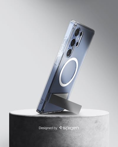 Image of Spigen Ultra Hybrid S MagFit | Samsung Galaxy S25 Ultra Case [Transparent] [Magsafe] [Kickstand] Galaxy S25 Ultra Back Cover | TPU+PC - Clear White