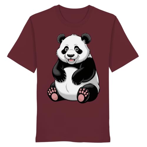 T-shirt Cute Panda en coton organic pour un style décontracté au quotidien