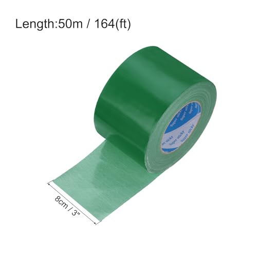 Image of uxcell Heavy Duty Duct Tape, 3 Inch x 55 Yard Waterproof Flexible Hand Tear Strong Adhesive Duct Tapes for Crafts DIY, Fixing, Repairs, Green