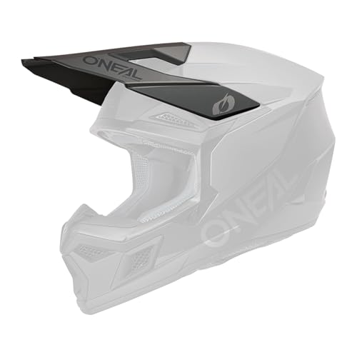 Visera O'Neal 3SRS Solid 2026 con alta resistencia aerodinámica en negro y gris