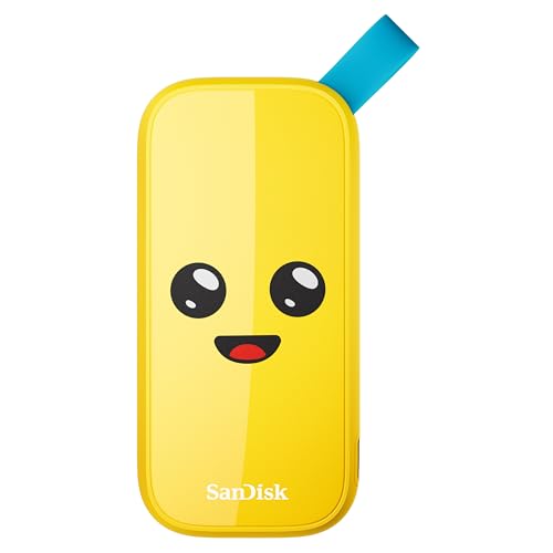 SanDisk 1TB Fortnite Portable SSD - Up to 800MB/s, USB-C, USB 3.2 Gen 2, Drop Protection, Peely...