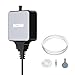 NICREW Nano Silent Mini Bomba Aire Acuario 1,5 W Ultra-Silencioso＜33 dB, Oxigenador Acuario con Flujo de 3,3 ml/Min, Bomba de Aire con Aireador para Acuario hasta 40 L