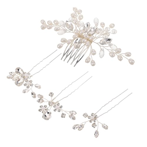 Horquillas de diamantes de imitación para peinetas de novia y tocados de mujer únicos