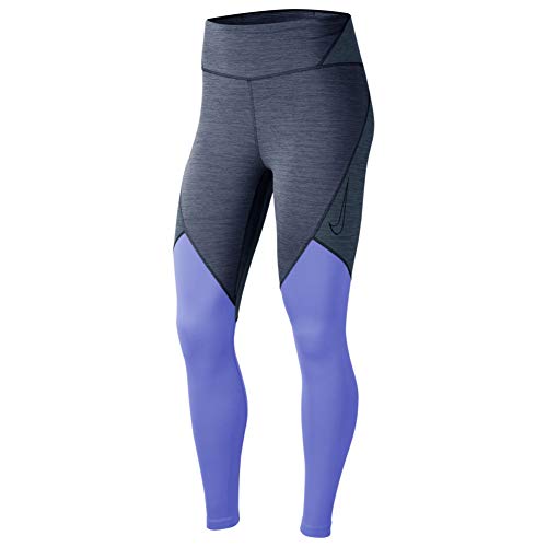 Nike Women's One Mid-Rise Colorblock Training Tights (Xs, Diffused Bllue/Valerian Blue) #TOP29
