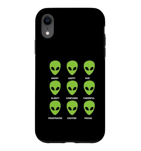 Alien Emotions Funny Alien ���[�h�`���[�g �G�C���A������ �X�}�z�P�[�X iPhone XR �p