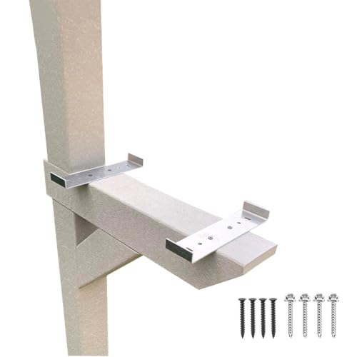Tzbqrdj Mailbox Mounting Bracket, Heavy duty aluminum Rust-Free Metal mail box Mounting Bracket, Large Mailbox Fixture Fits Mailboxes with a 8”- Wide Floor