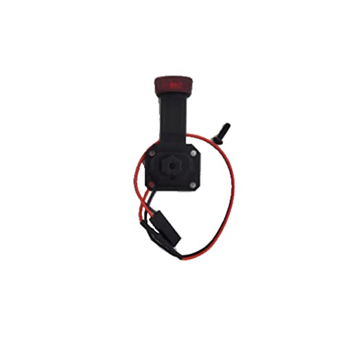 Lâmpada de freio traseiro RC com suporte de pneu sobressalente para carro Traxxas 1/18 TRX4M Bronco,