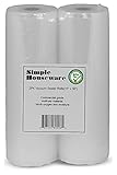 2 Pack - SimpleHouseware 11' x 50 Feet Vacuum Sealer Bags (total 100 feet)